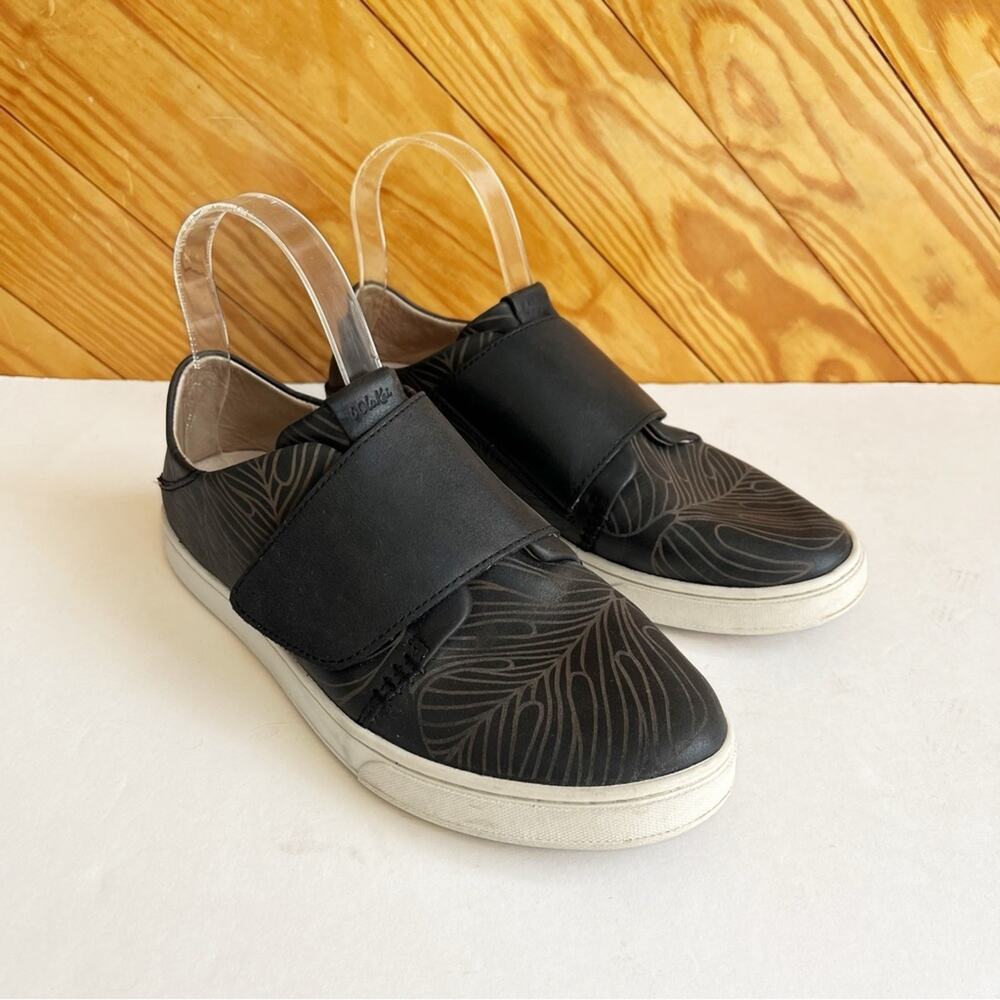 OluKai Pehuea Loupili Sneakers Leather Black
